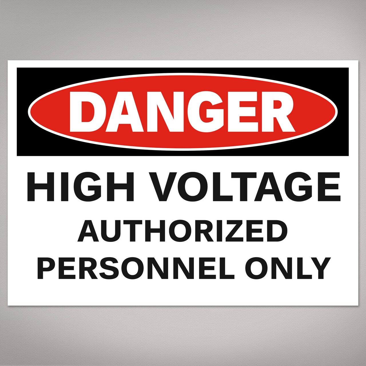 Avery High Voltage/Personnel Labels, Waterproof, UV Resistant, Preprinted, 3.5" x 5", 100 Warning Decal Labels